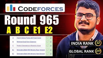 Codeforces Round 965 Solution Discussion | ABCE1E2