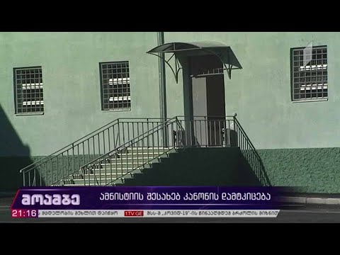 „ამნისტიის შესახებ“ კანონის დამტკიცება