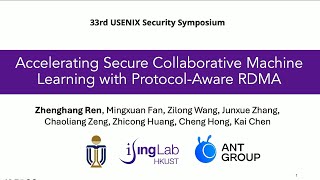 USENIX Security '24 - Accelerating Secure Collaborative Machine Learning with Protocol-Aware RDMA