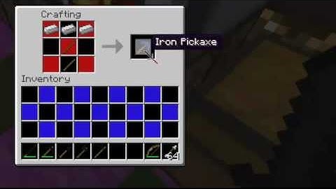 Minecraft-How To Make All Kinds of Pickaxes