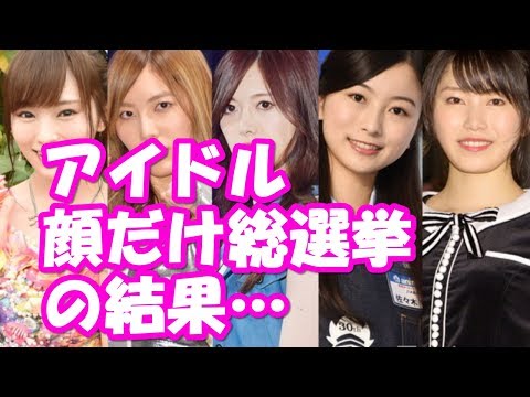アイドル顔だけ総選挙の結果…