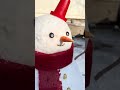 下雪了，在木工坊和孩子们一起堆雪人☃️