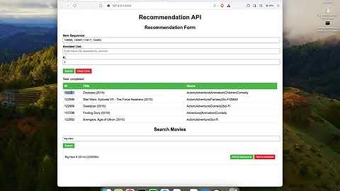 BERT4Rec - Sequential Movie Recommender System - Demo Video