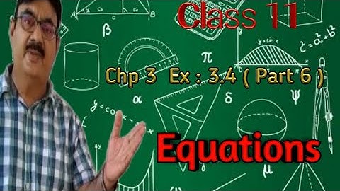Class 11 | Maths Sindh Karachi Board | Chapter 3, Ex : 3.4  | Part 6 | Lecture # 10 || By SIR SHAHID