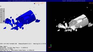 Glass cup dropping onto ground simulation using Abaqus Explicit