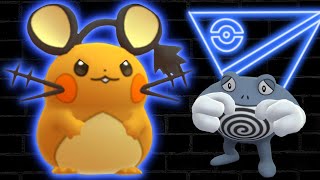 I HUNTED POLIWRATH IN THE OPEN GREAT LEAGUE WITH DEDENNE! | Pokémon GO Battle League