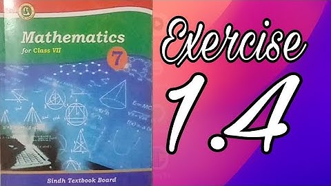7th class mathematics | Exercise 1.4 | Find Union, Intersection and Complements | Sindh text