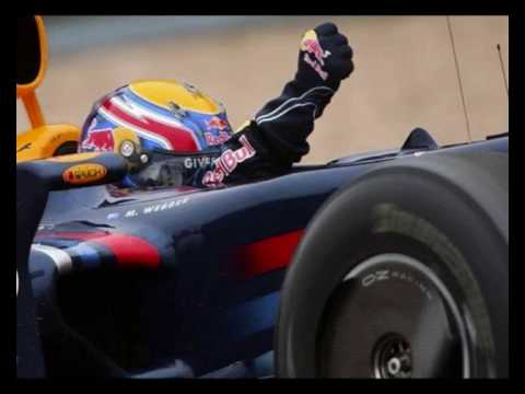 Mark Webber puts it perfectly over the radio - "You fucking beauty". And so does his team - "Mark Webber, you are a Grand Prix winner. Well done you deserve it. Brillant drive, well done". Music is Evanescence - "Bring Me To Life". (We originally had an Aussie song for this video but it was rejected by Youtube for copyright violation.)