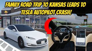 *NEW* Greenville Wisconsin Tesla Autopilot Road Trip To Central Kansas CRASH Roblox Roleplay