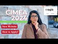 How to use cimea new website 2024  apply cimea