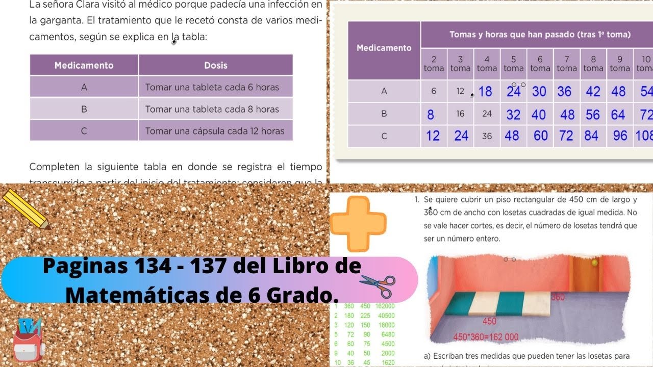 Paginas 134 a la 137 Libro de Matemáticas 6 Grado. - YouTube