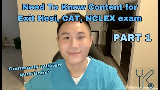 Exit Hesi, CAT & NCLEX Need To Know Content Review Session - PART 1 - TAMUCC Tutor - Nurse Khoa