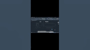 how to draw polyline in auto CADD 2d #autocad #tutorial #cad #autocadtips #shortvideo