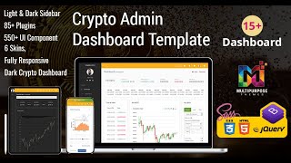 Crypto Tokenize Admin Panel Template with Dark LTR theme