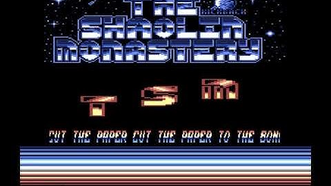 The Shaolin Monastery Intro - Commodore 64 - C64 - Rush Rules - Cracktro