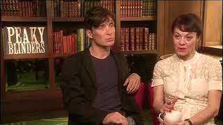 Cillian Murphy doing the Mannequin challenge during an Interview