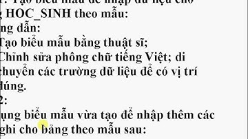 Bài tập và thực hành 4 - Tin học 12