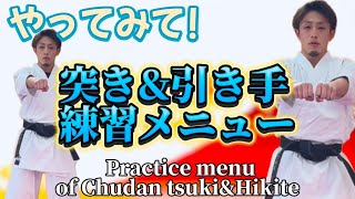 空手　DVD 2枚セット　稽古　自宅学習　練習　ダイエット Ryusensei Karate 突きの練習メニュー Practice menu of Chudan