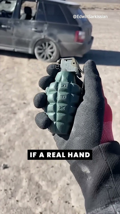 Hand Grenade vs Car 💀💣