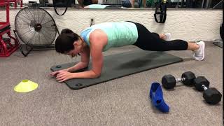 Plank hand reach