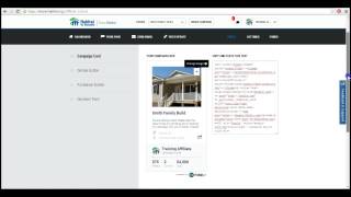 Step 6 - Promoting Your Campaign with Widgets