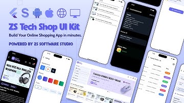 Flutter E-Commerce UI Kit | Flutter | Sanity | ZS Tech Shop | Flutter Shop App UI Kit