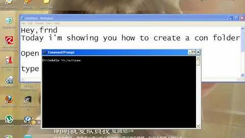 How to create a con folder