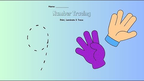 Numbers 1-20 /Number Tracing/ Kids Music/FREE PDF 🔢 💗