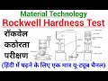 what is rockwell hardness test, rockwell hardness test, rockwell hardness test in hindi