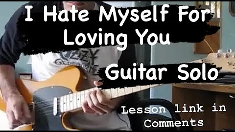 Joan Jett And The Blackhearts - I Hate Myself For Loving You - Guitar solo