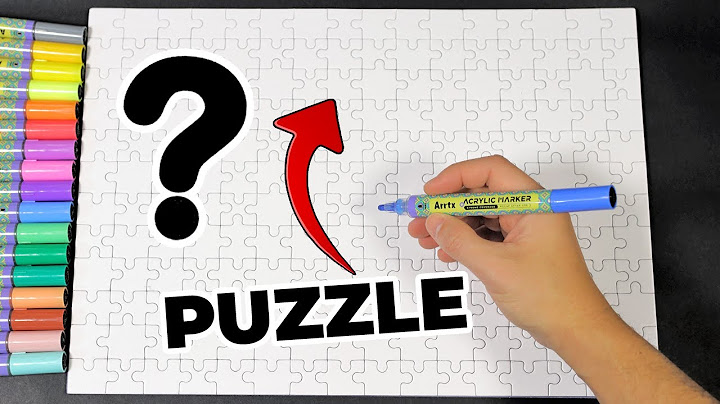 I MADE MY OWN PUZZLE WITH ACRYLIC MARKERS! | ArteMaster