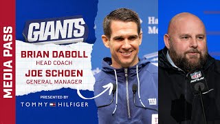 Joe Schoen \& Brian Daboll on Kayvon Thibodeaux \& Evan Neal Draft Picks | New York Giants