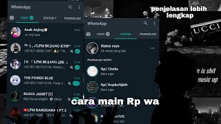 [ROLEPLAYER] Cara Bermain Rp wa, penjelasan lebih lengkap?