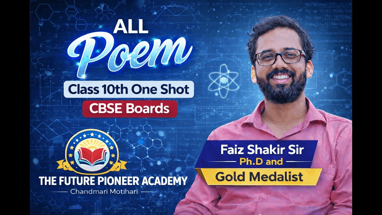 Class 10 English All Poems One Shot 🔥 | Complete Revision | CBSE Boards 2026 | Faiz Shakir Sir