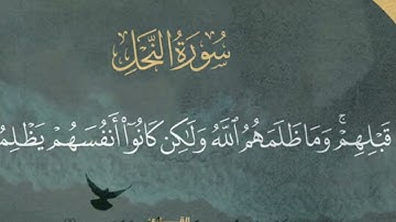 سورة النحل كاملة القارئ فيصل الهاجري تلاوة هادئة تريح الاعصاب