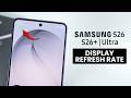 How to Display Refresh Rate on Samsung Galaxy S26 / S26 Ultra - Show Refresh Rate