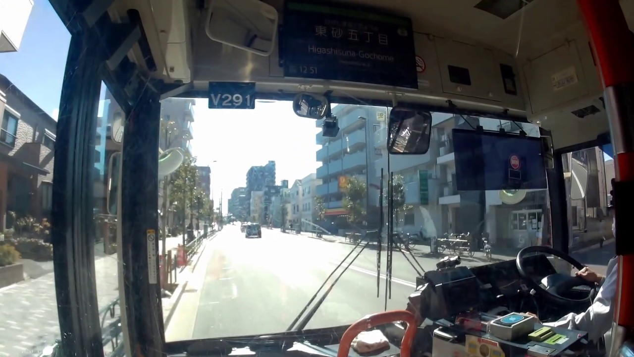 【前面展望】都営バス［門21］東大島駅前➡門前仲町