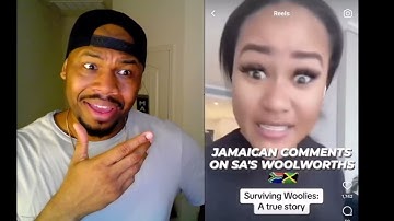 Jamaican comments on South Africa