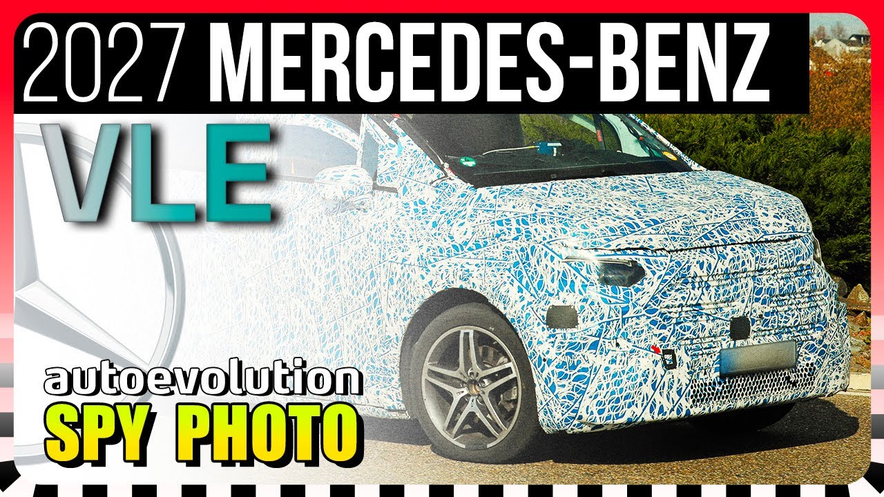 2027 Mercedes-Benz VLE Electric Van (V-Class Replacement) // SPY PHOTOS