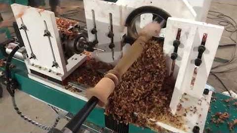 Automatic CNC Wood Lathe Machine for Wood Turning with Carving Spindle