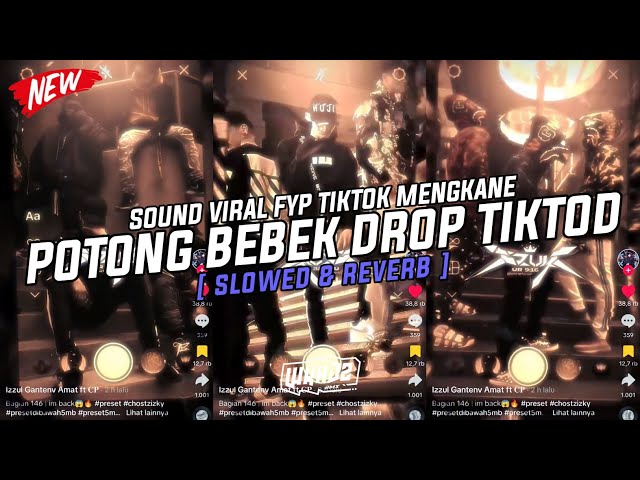 Dj Potong Bebek Drop Tiktod ( Slowed & Reverb ) Viral Fyp Tiktok Mengkane Full Bass🎧 class=