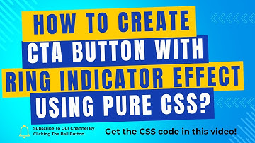 How to create BUTTON WITH RING INDICATOR EFFECT using pure CSS? #css #csseffect #csseffects #html
