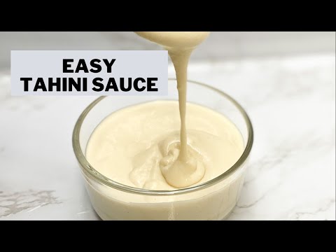 EASY TAHINI SAUCE | Best Lebanese Tahini Recipe