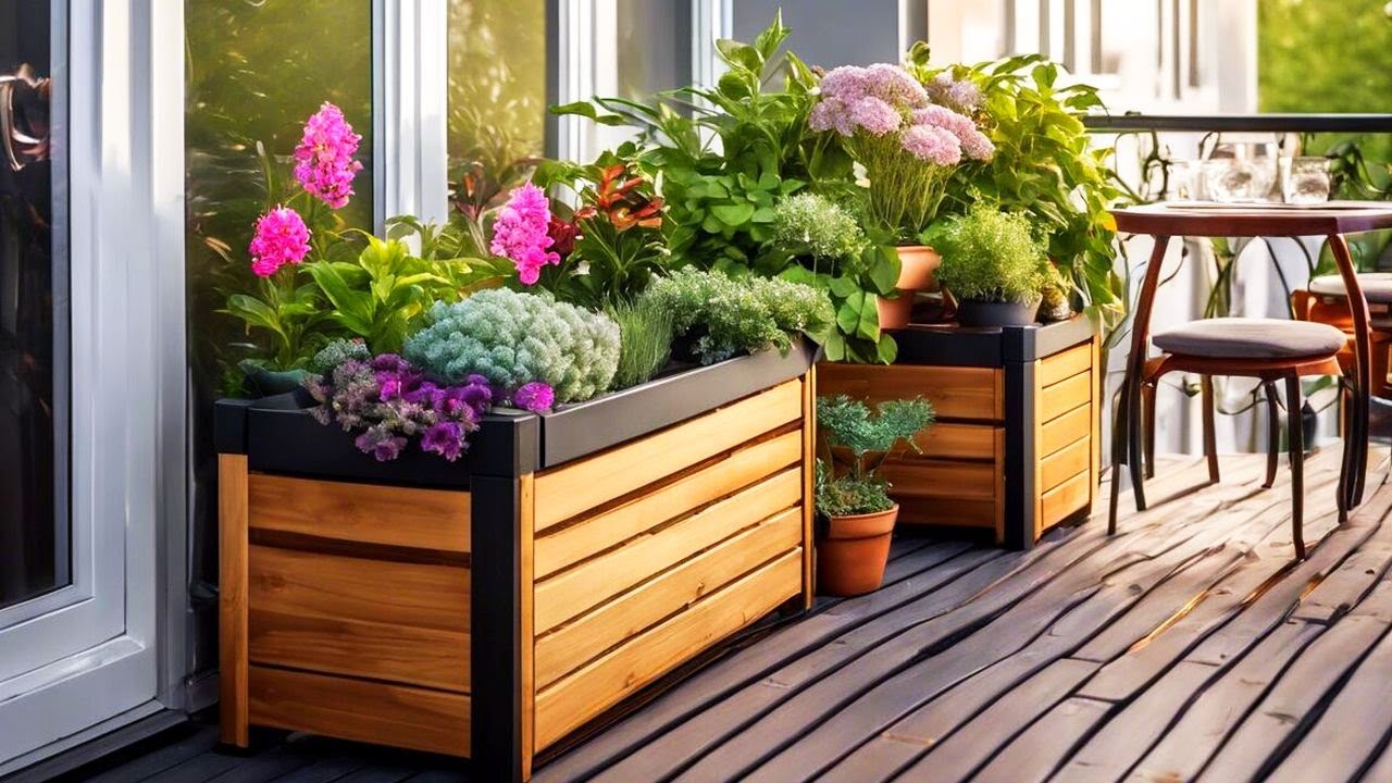 DECK GARDEN BOX PLANTERS DESIGN IDEAS | TOP 10 Decks GARDEN BOXES to ...