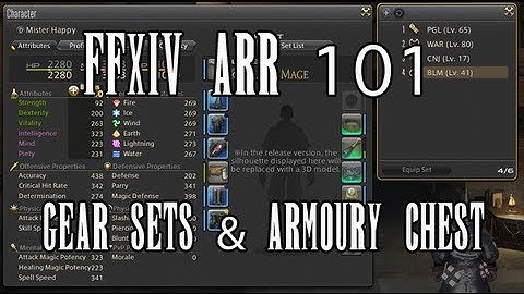 FFXIV ARR 101 Episode 31: Gear Sets & Armoury Chest
