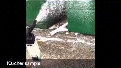 Foam detergent testing