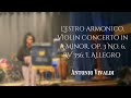 Antonio vivaldi lestro armonico violin concerto in a minor op 3 no 6 rv 356 i allegro