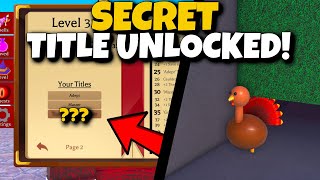 HOW TO GET SECRET THANKSGIVING TITLE FREE Wacky Wizards Roblox