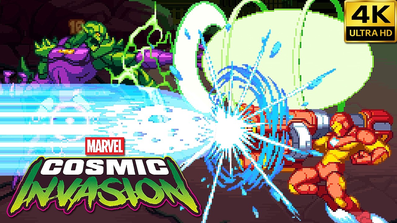 Marvel Cosmic Invasion Full Game (4 Players Co-op) Longplay 4K 60FPS No Commentary