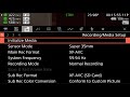 Canon C300 Mark iii Menu Overview